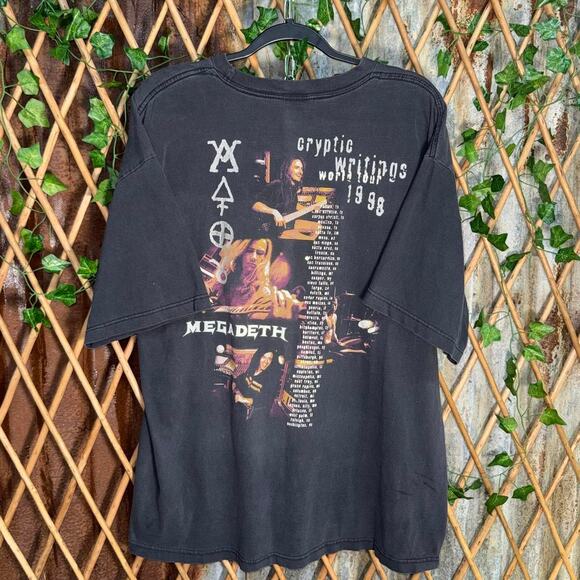 Vintage y2k megadeath world tour concert 1990s grail t-shirt - Picture 2 of 4